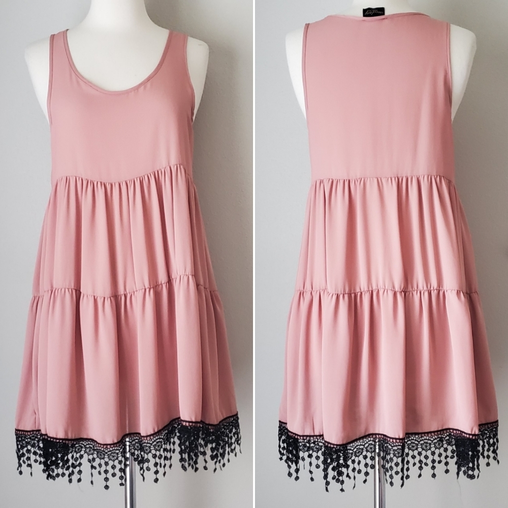 Audrey 3+1 Blush Tiered Dress